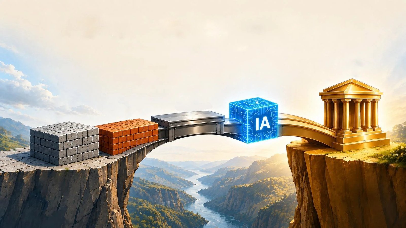 Le pont de la valorisation : cinq travées, de la pierre de la valeur comptable au temple doré de la SurValeur.